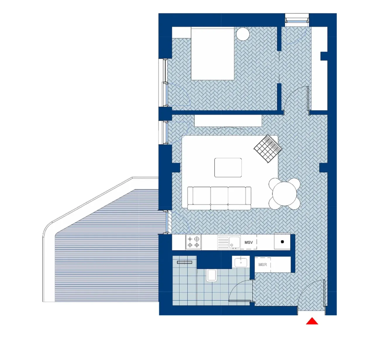Plan Apartament 11 - 2 camere