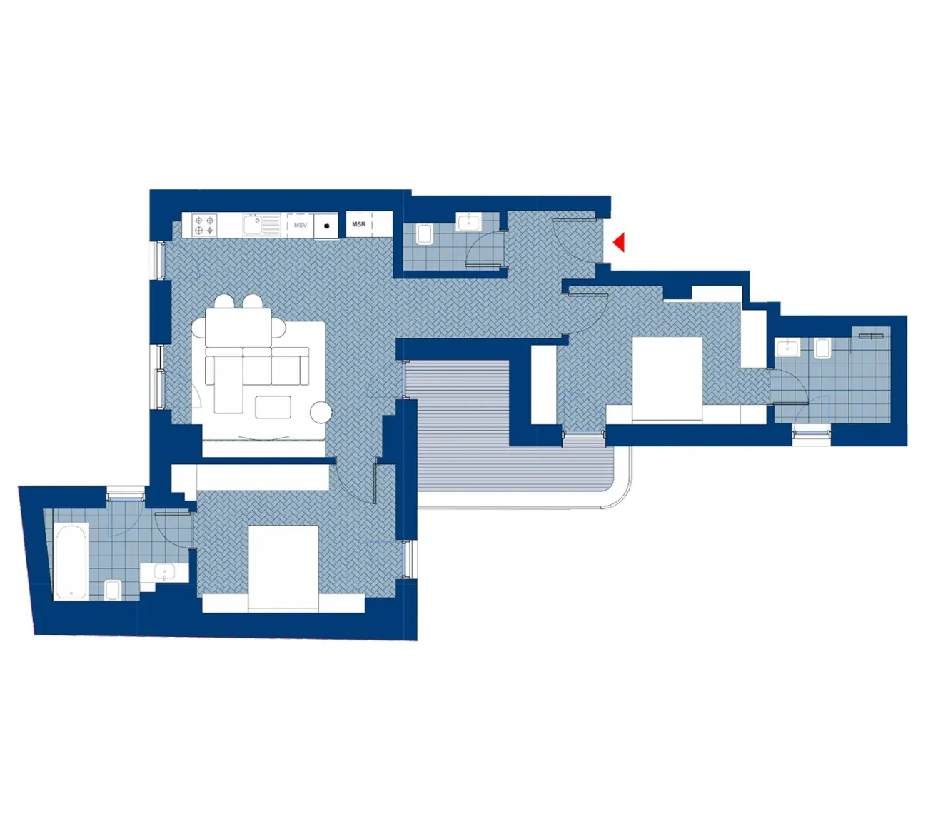 Plan Apartament 03 - 3 camere