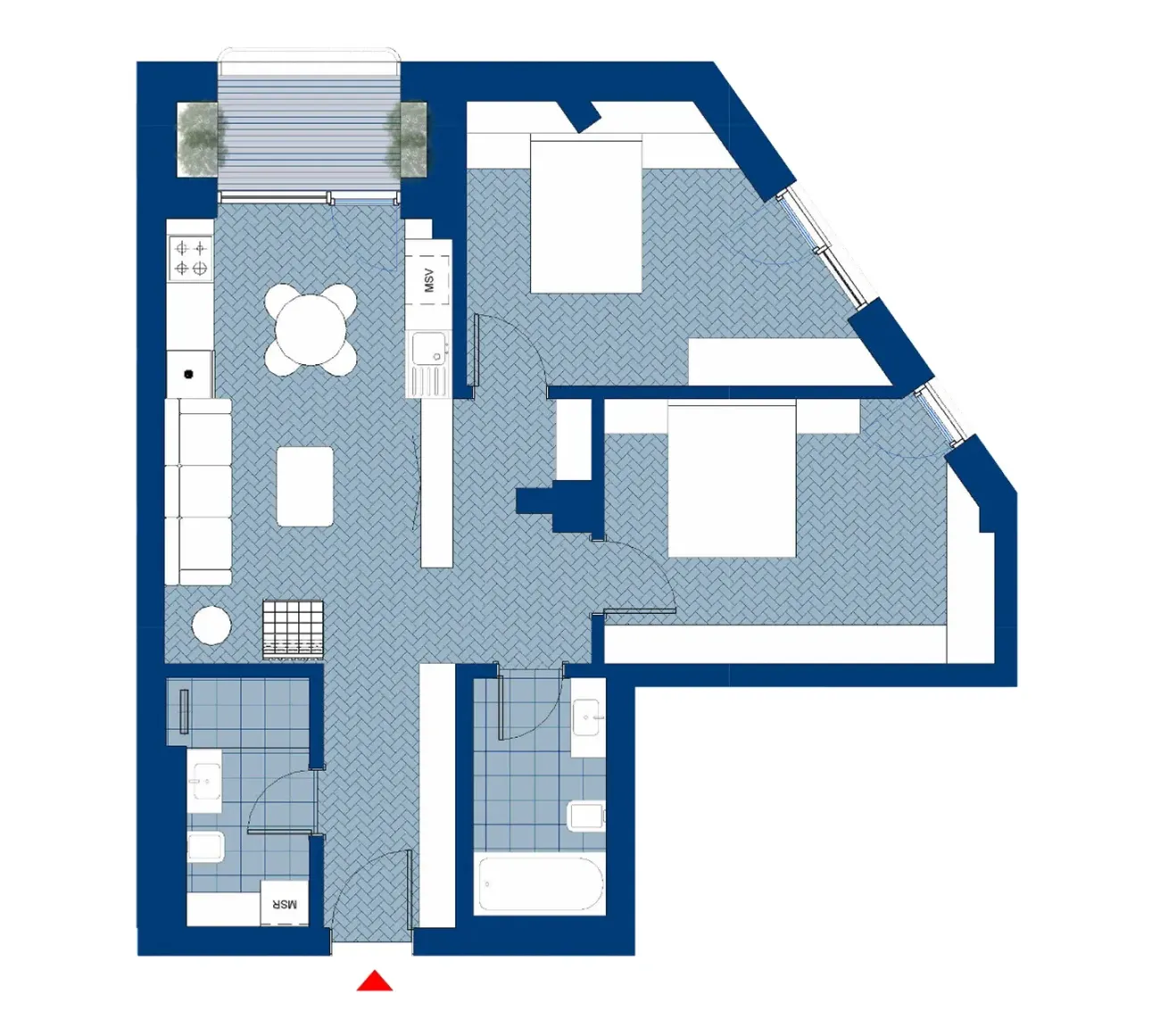 Plan Apartament 05 - 3 camere