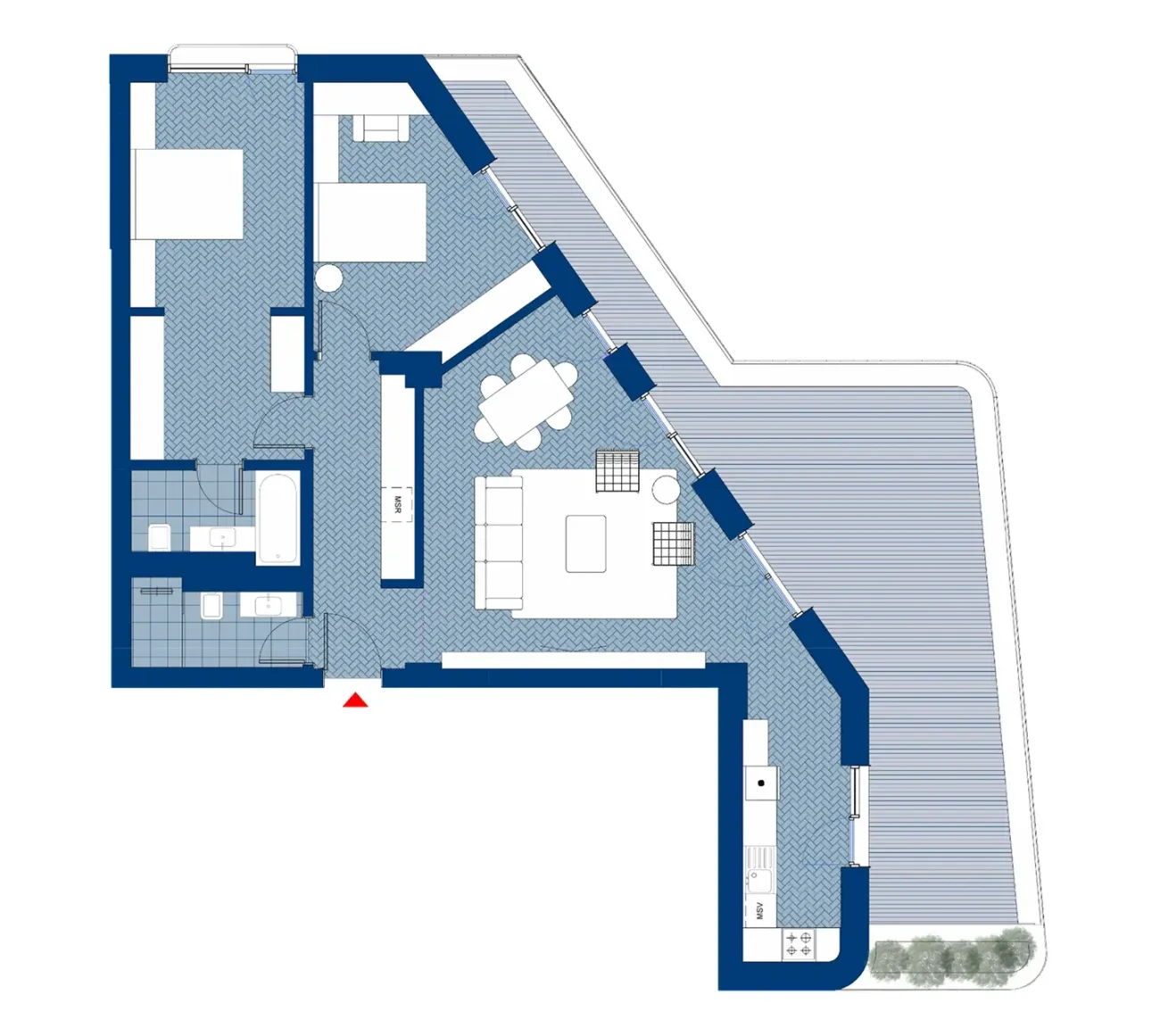 Plan Apartament 09 - 3 camere